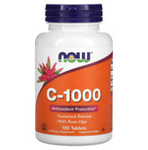 NOW Foods, C-1000, 100 Tablets - GREEN LIFE CYPRUS